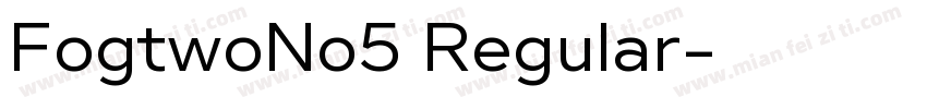 FogtwoNo5 Regular字体转换